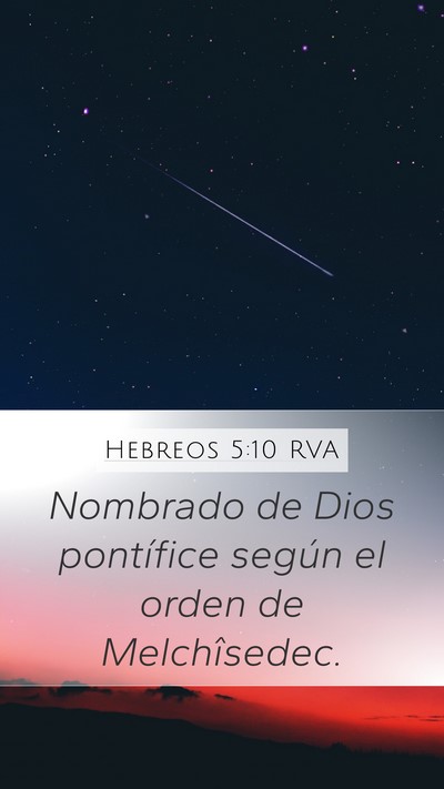 Hebreos 5:10 RVA Bible Verse Image