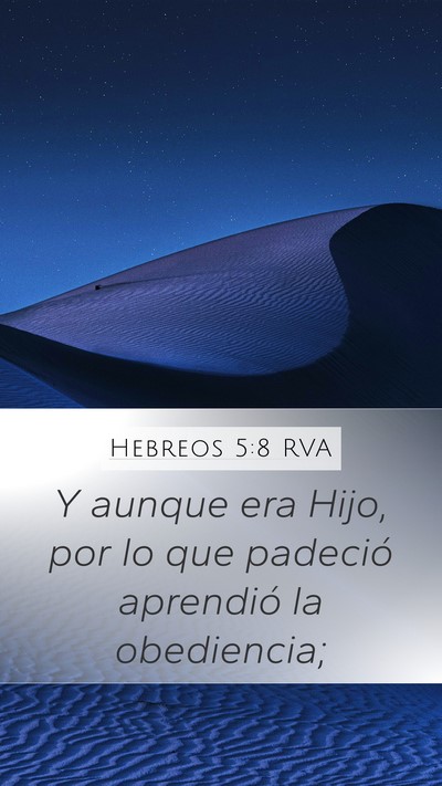 Hebreos 5:8 RVA Bible Verse Image