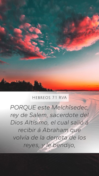 Hebreos 7:1 RVA Bible Verse Image