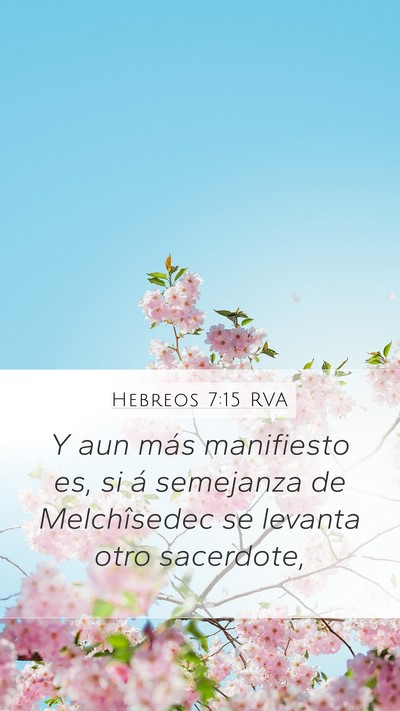 Hebreos 7:15 RVA Bible Verse Image