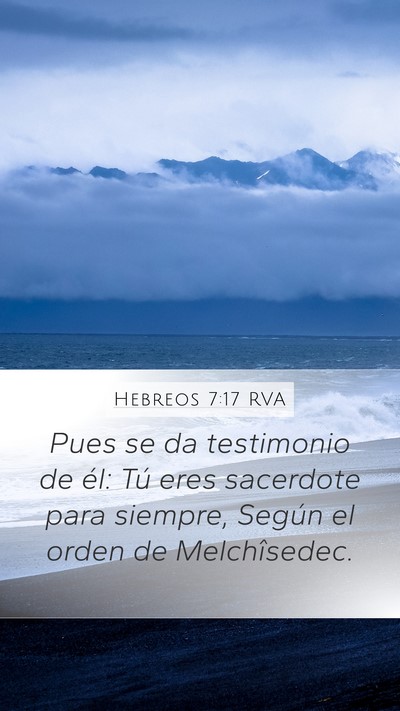 Hebreos 7:17 RVA Bible Verse Image