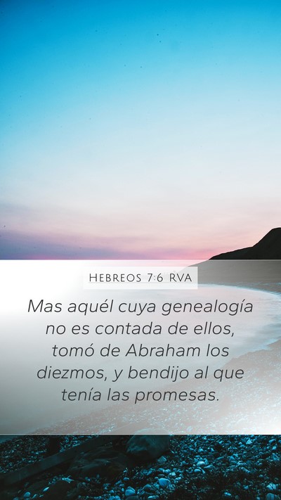 Hebreos 7:6 RVA Bible Verse Image