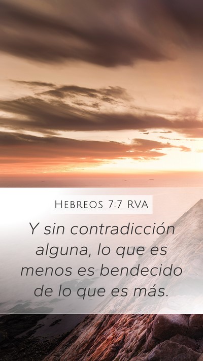 Hebreos 7:7 RVA Bible Verse Image
