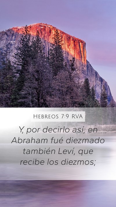 Hebreos 7:9 RVA Bible Verse Image