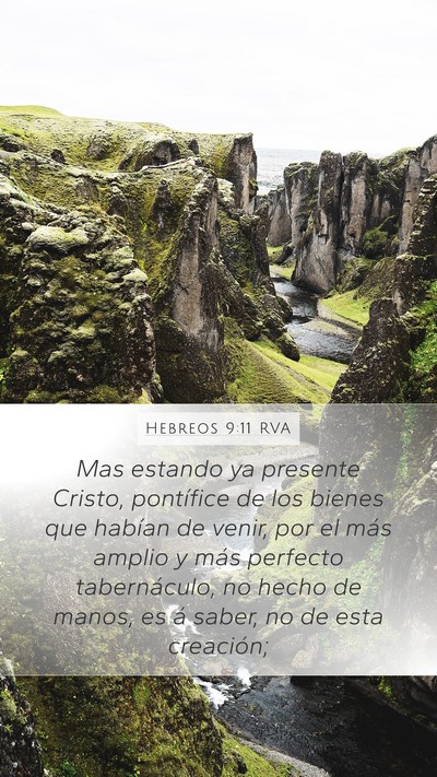 Hebreos 9:11 RVA Bible Verse Image