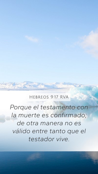 Hebreos 9:17 RVA Bible Verse Image