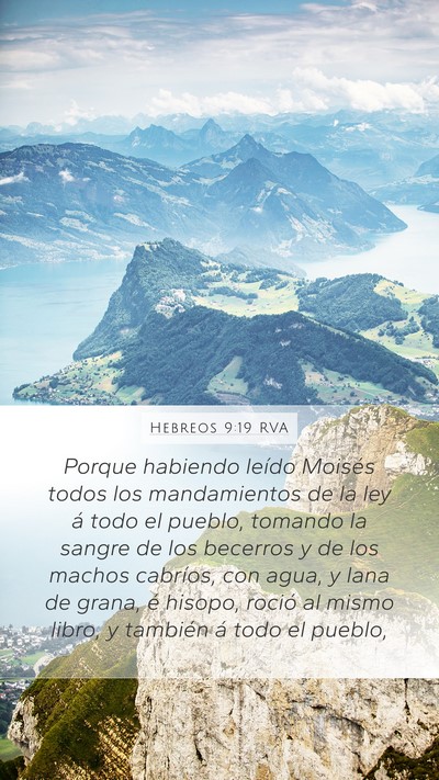 Hebreos 9:19 RVA Bible Verse Image