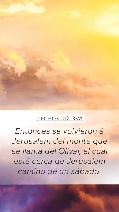 Hechos 1:12 RVA Bible Verse Image