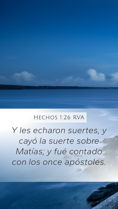 Hechos 1:26 RVA Bible Verse Image