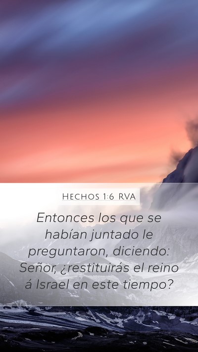 Hechos 1:6 RVA Bible Verse Image