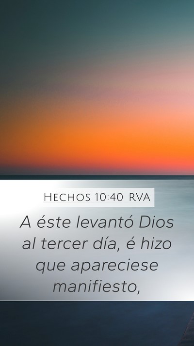 Hechos 10:40 RVA Bible Verse Image