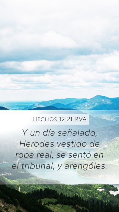 Hechos 12:21 RVA Bible Verse Image