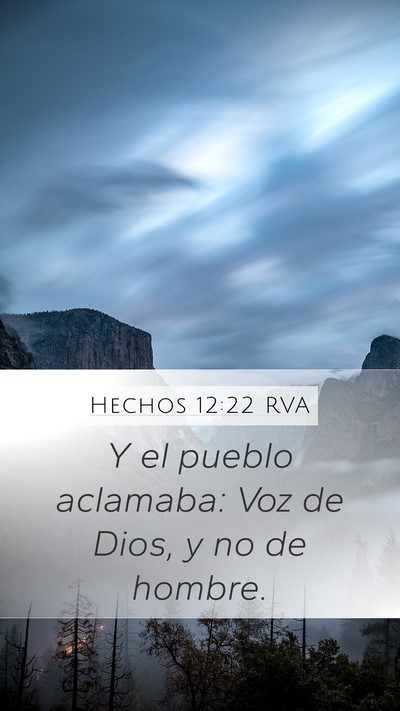 Hechos 12:22 RVA Bible Verse Image