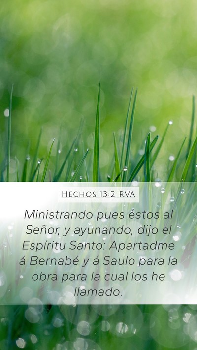 Hechos 13:2 RVA Bible Verse Image