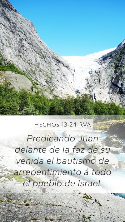 Hechos 13:24 RVA Bible Verse Image