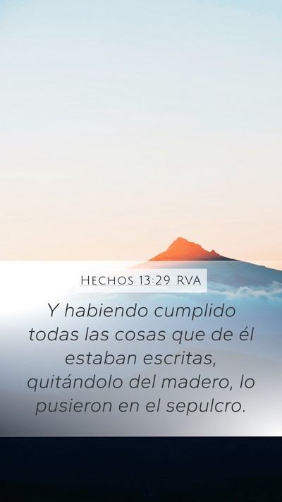 Hechos 13:29 RVA Bible Verse Image