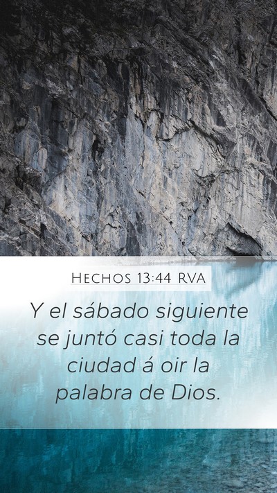 Hechos 13:44 RVA Bible Verse Image