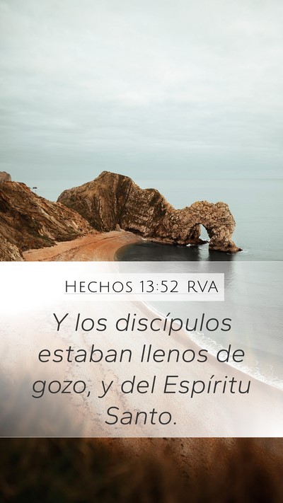 Hechos 13:52 RVA Bible Verse Image