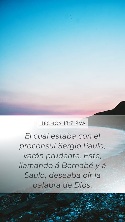 Hechos 13:7 RVA Bible Verse Image