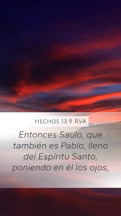 Hechos 13:9 RVA Bible Verse Image