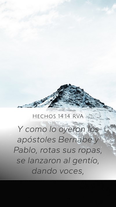 Hechos 14:14 RVA Bible Verse Image