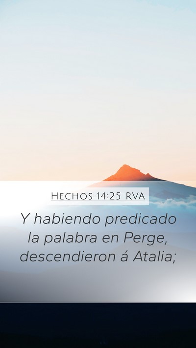 Hechos 14:25 RVA Bible Verse Image
