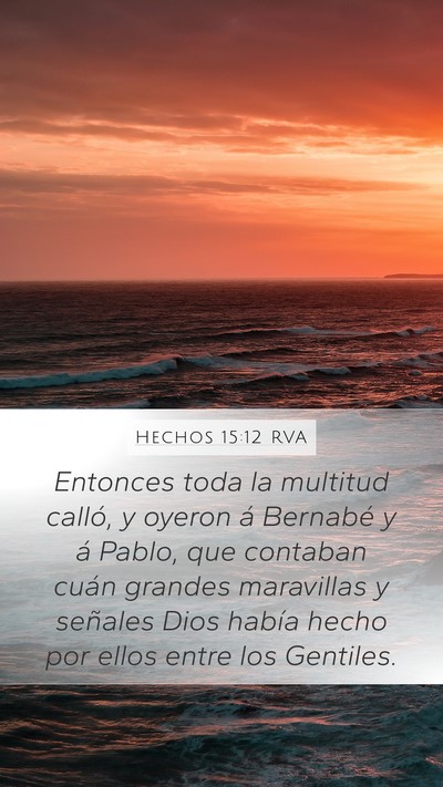 Hechos 15:12 RVA Bible Verse Image