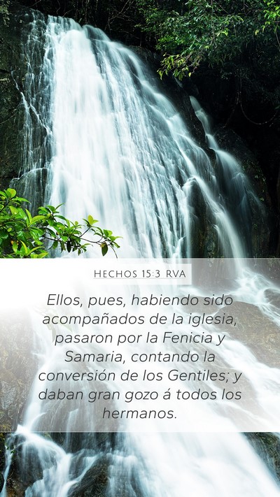 Hechos 15:3 RVA Bible Verse Image