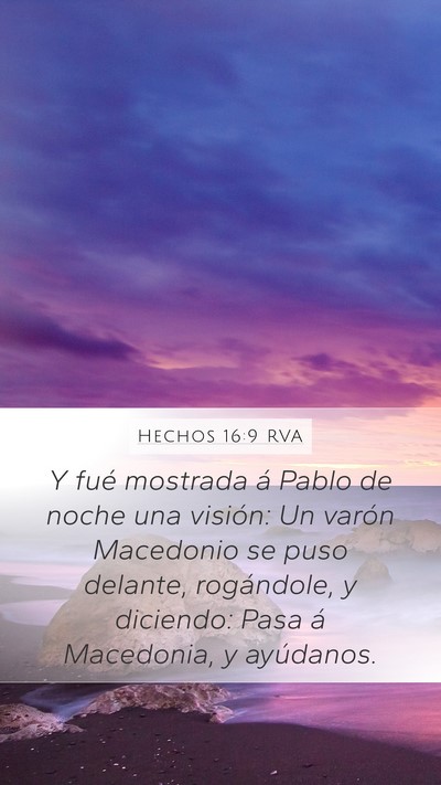 Hechos 16:9 RVA Bible Verse Image