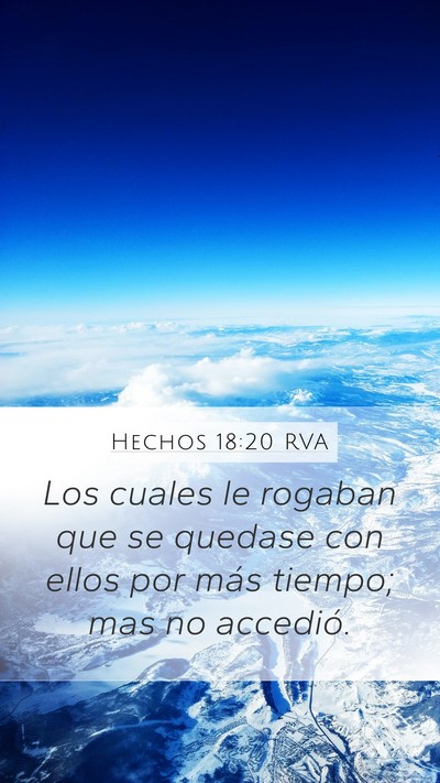 Hechos 18:20 RVA Bible Verse Image