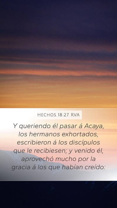 Hechos 18:27 RVA Bible Verse Image