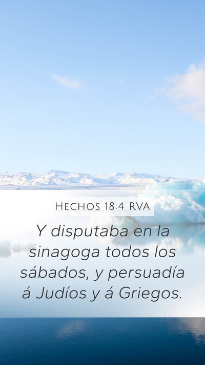 Hechos 18:4 RVA Bible Verse Image