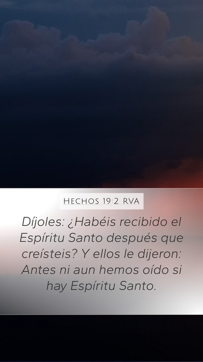 Hechos 19:2 RVA Bible Verse Image