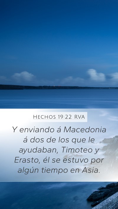 Hechos 19:22 RVA Bible Verse Image