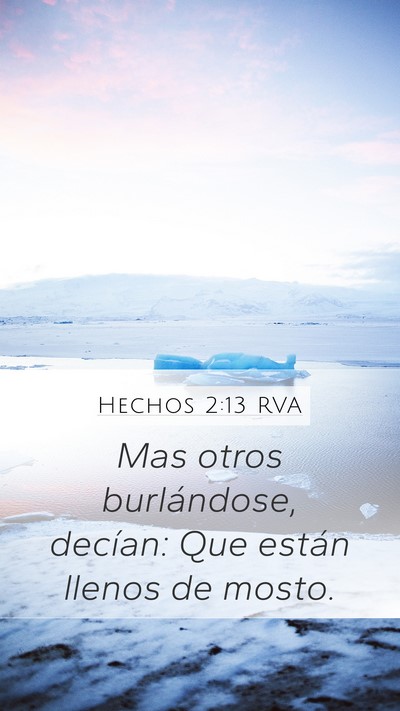 Hechos 2:13 RVA Bible Verse Image