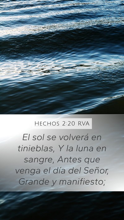 Hechos 2:20 RVA Bible Verse Image