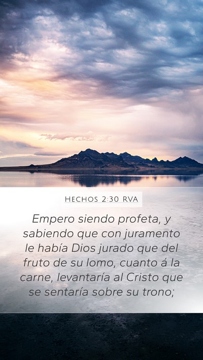 Hechos 2:30 RVA Bible Verse Image