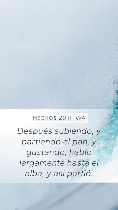Hechos 20:11 RVA Bible Verse Image