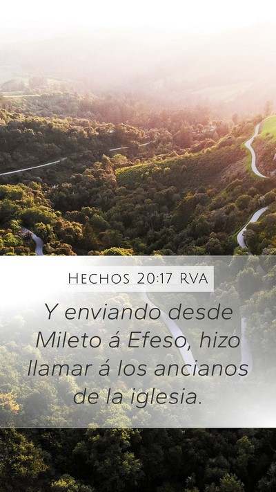 Hechos 20:17 RVA Bible Verse Image