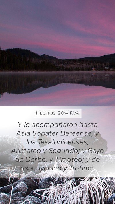 Hechos 20:4 RVA Bible Verse Image