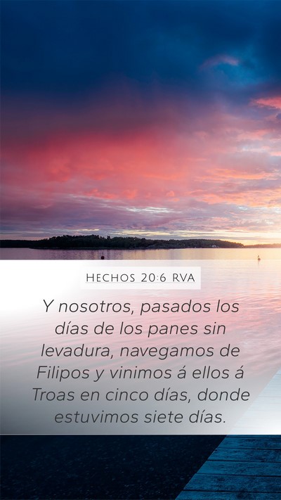 Hechos 20:6 RVA Bible Verse Image
