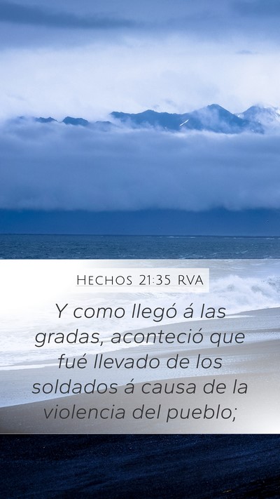 Hechos 21:35 RVA Bible Verse Image