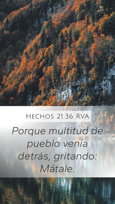 Hechos 21:36 RVA Bible Verse Image