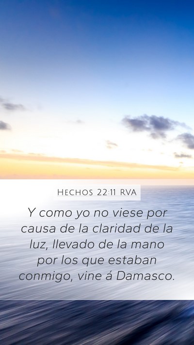 Hechos 22:11 RVA Bible Verse Image
