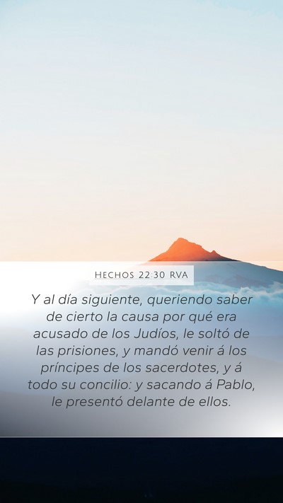 Hechos 22:30 RVA Bible Verse Image
