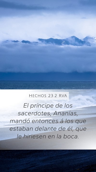 Hechos 23:2 RVA Bible Verse Image