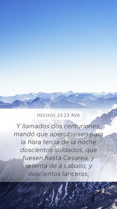 Hechos 23:23 RVA Bible Verse Image