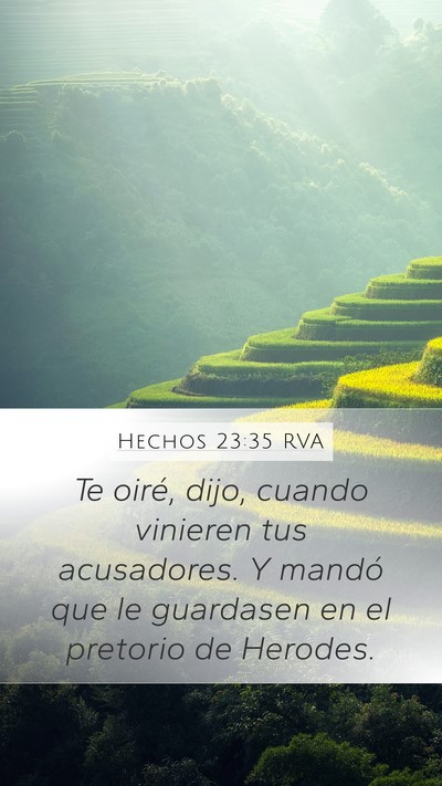 Hechos 23:35 RVA Bible Verse Image