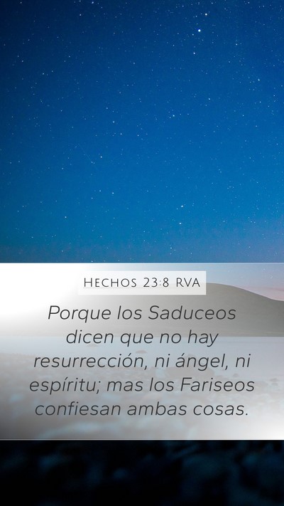 Hechos 23:8 RVA Bible Verse Image