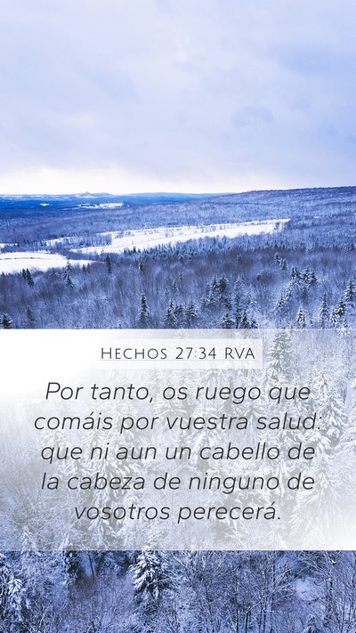 Hechos 27:34 RVA Bible Verse Image